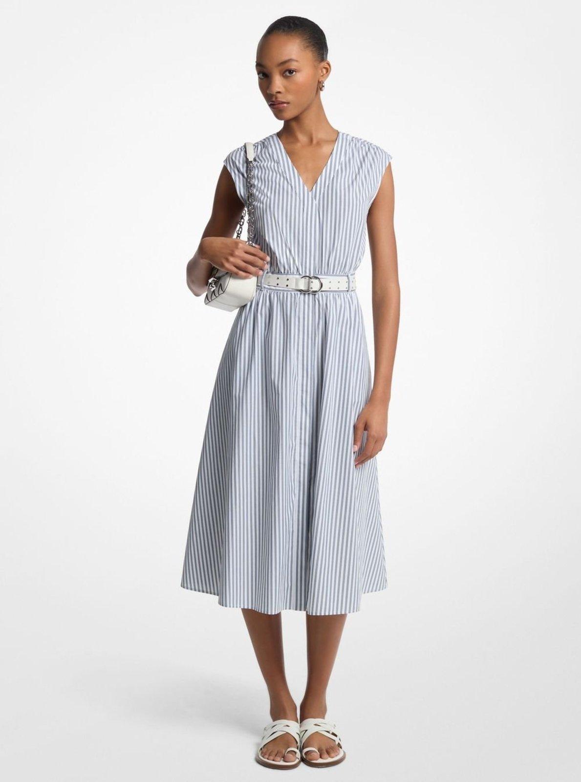 Vestido Listras De Algodão Ms5830khj7409